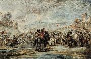 Francesco Simonini The Cavalry Charge oil painting